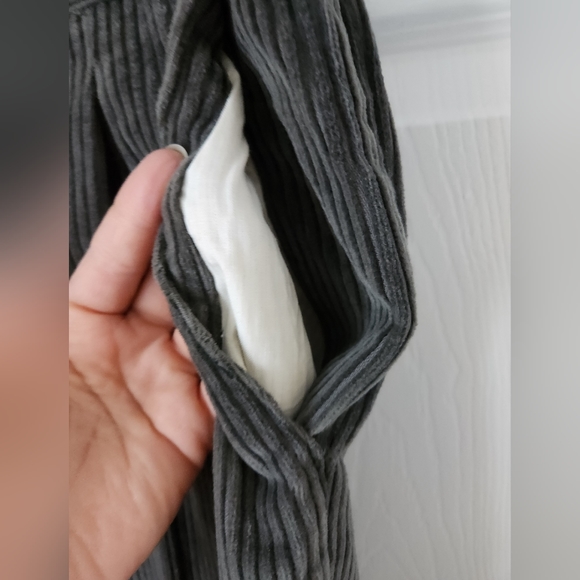 Mens Corduroy Pants Slacks Made in Italy 36x38 Gray EUC - Picture 9 of 15